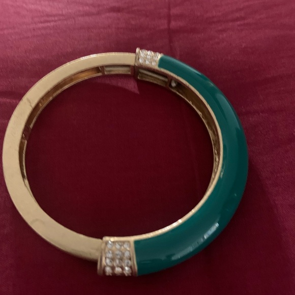 CHROMATIC Retired lia sophia Jungle Green Stretch Bracelet - Medium - Picture 2 of 3